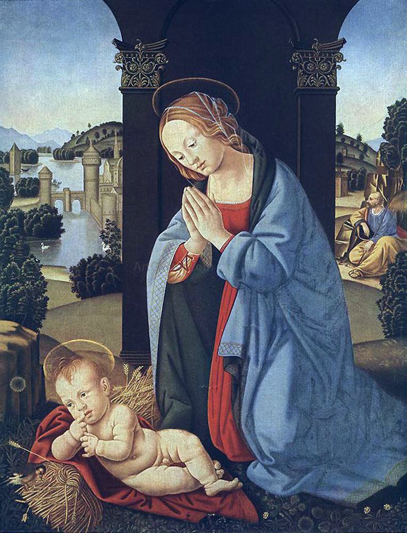  Lorenzo Di Credi The Holy Family - Canvas Art Print