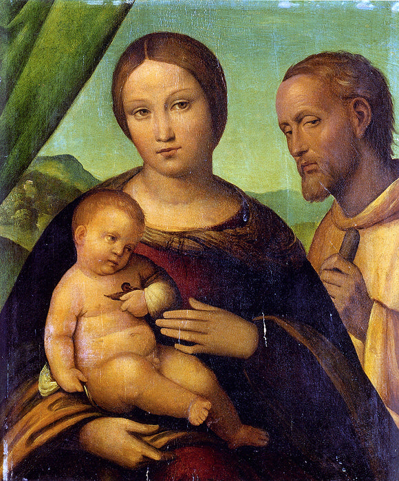  Nicola Pisano The Holy Family - Canvas Art Print