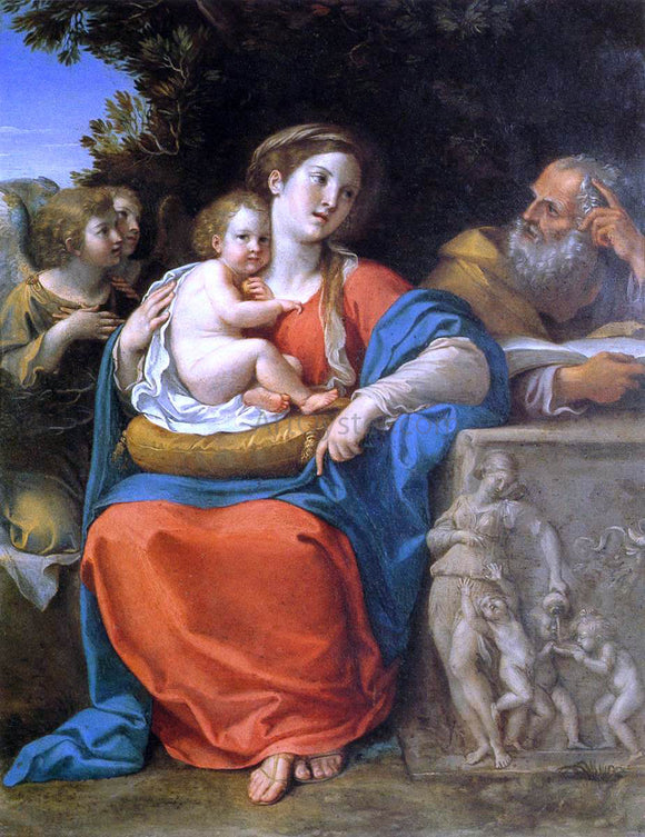  Francesco Albani The Holy Family - Canvas Art Print