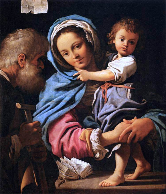  Bartolomeo Schedoni The Holy Family - Canvas Art Print