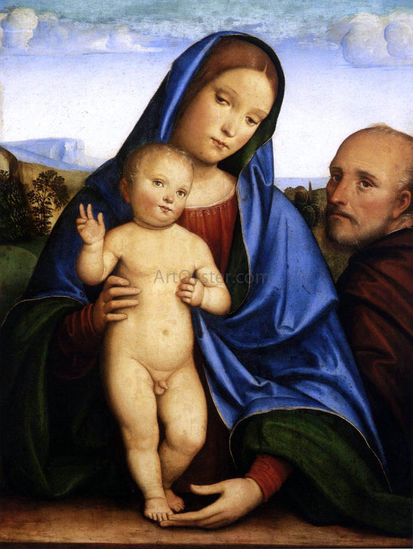  Francesco Francia The Holy Family - Canvas Art Print