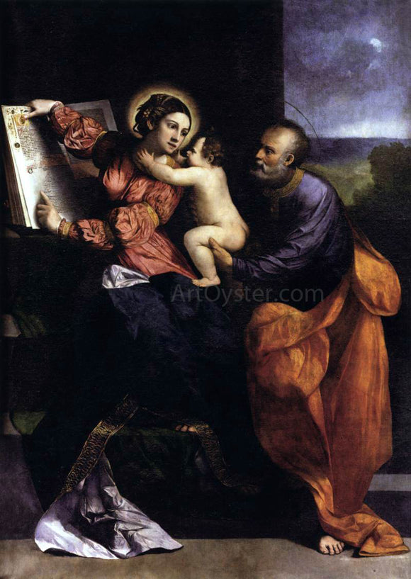  Dosso Dossi The Holy Family - Canvas Art Print