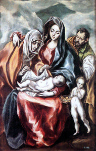  El Greco The Holy Family - Canvas Art Print