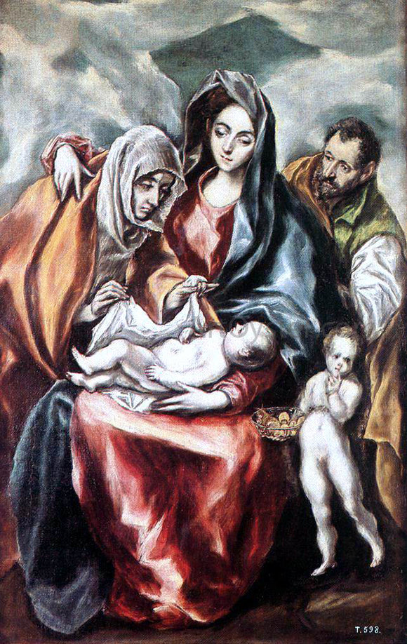  El Greco The Holy Family - Canvas Art Print