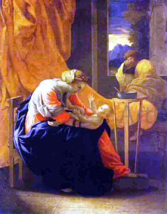  Nicolas Poussin The Holy Family - Canvas Art Print