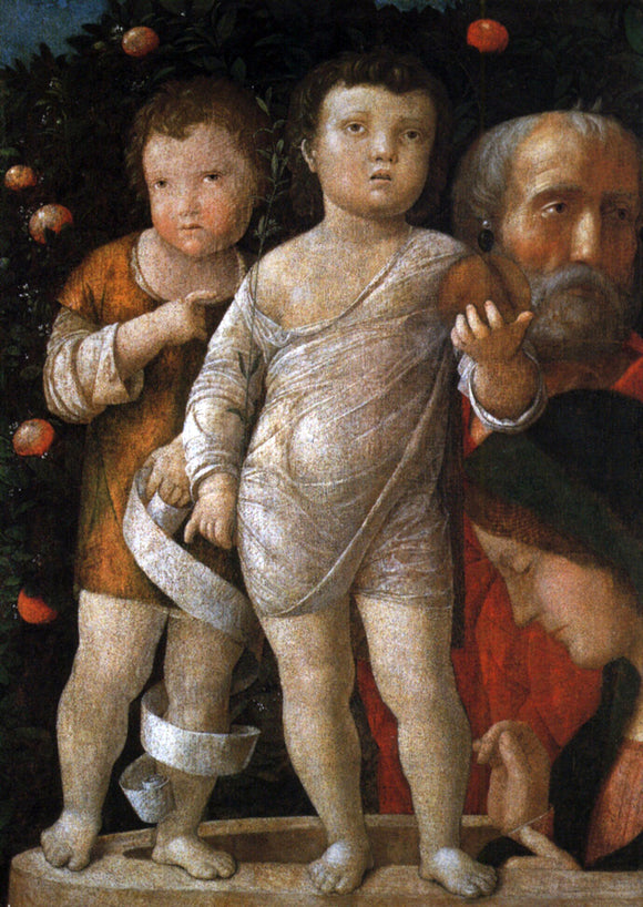  Andrea Mantegna The Holy Family with St John - Canvas Art Print