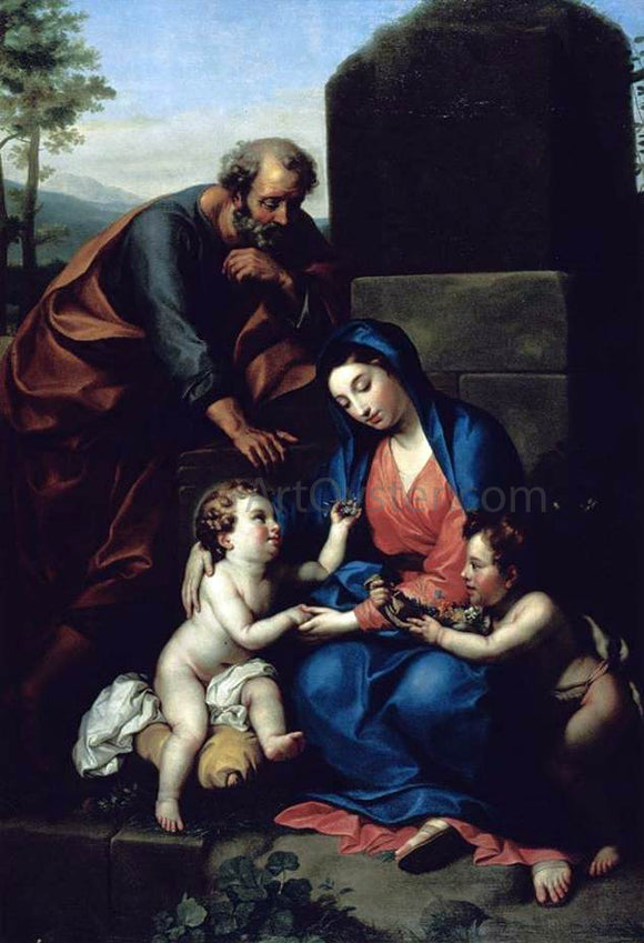  Anton Raphael Mengs The Holy Family with the Infant St John the Baptist - Canvas Art Print