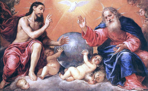  Antonio De Pereda The Holy Trinity - Canvas Art Print