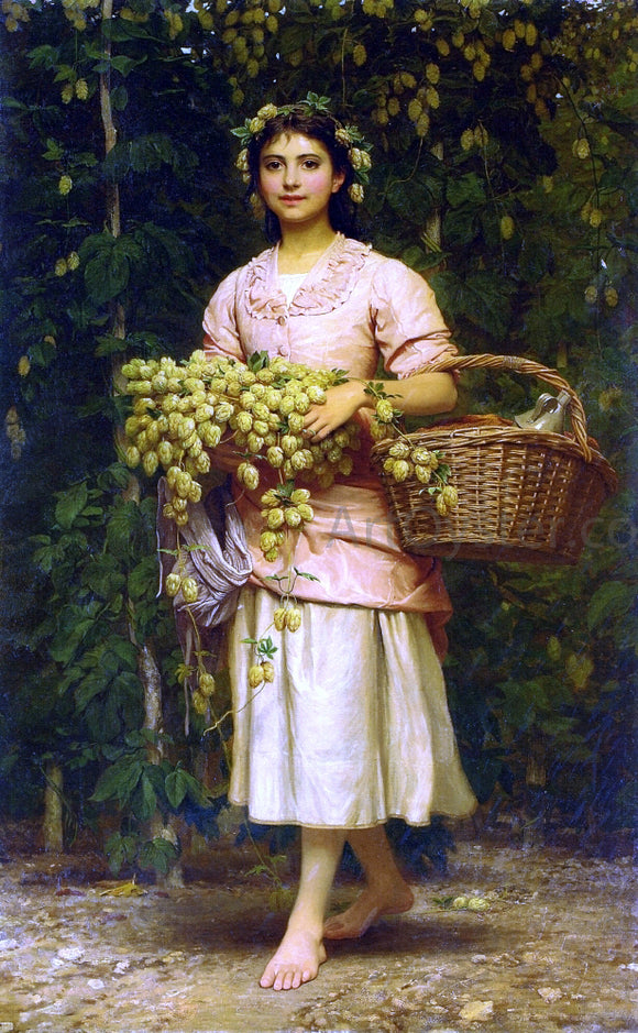  Charles Edward Perugini A Hop Picker - Canvas Art Print