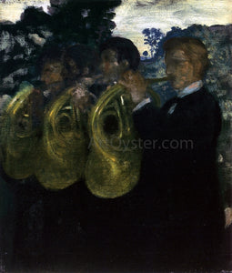  Arthur B Davies The Horn Players - Canvas Art Print