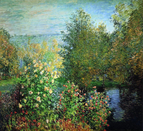  Claude Oscar Monet The Hoschedes' Garden at Montgeron - Canvas Art Print