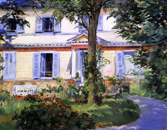  Edouard Manet The House at Rueil - Canvas Art Print