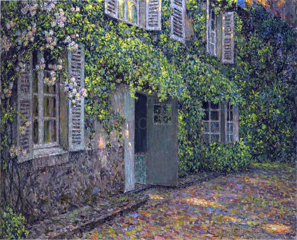  Henri Le Sidaner The House in Summer - Canvas Art Print
