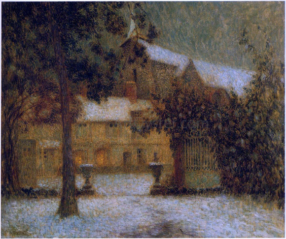  Henri Le Sidaner The House in the Snow - Canvas Art Print