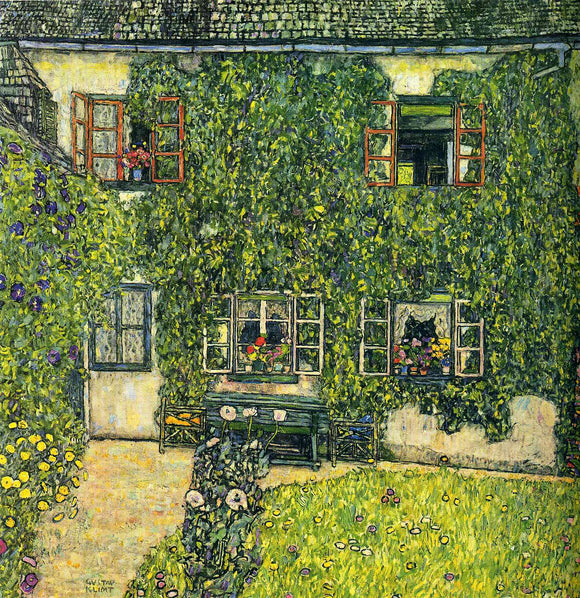  Gustav Klimt House of Guardaboschi - Canvas Art Print