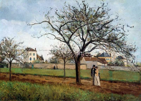  Camille Pissarro The House of Pere Gallien, Pontoise - Canvas Art Print