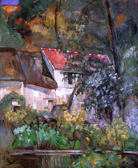  Paul Cezanne The House of Pere Lacroix in Auvers - Canvas Art Print