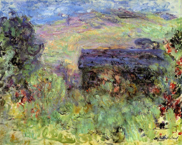  Claude Oscar Monet The House Seen Through the Roses - Canvas Art Print