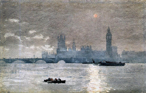  Winslow Homer The Houses of Parliament - Canvas Art Print
