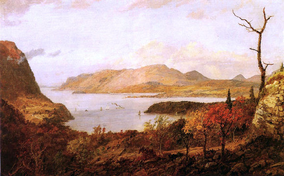  Jasper Francis Cropsey The Hudson River from Fort Putnam, near West Point - Canvas Art Print