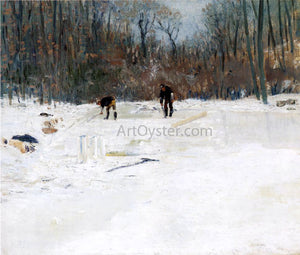  Julian Alden Weir The Ice Cutters - Canvas Art Print