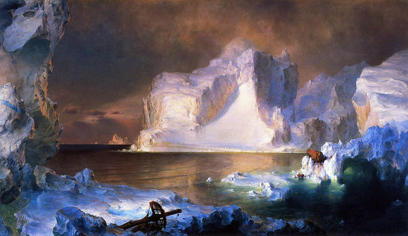  Frederic Edwin Church The Icebergs - Canvas Art Print