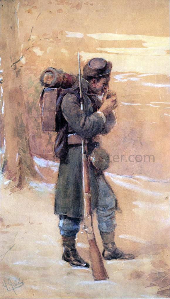  William Gilbert Gaul The Infantryman - Canvas Art Print