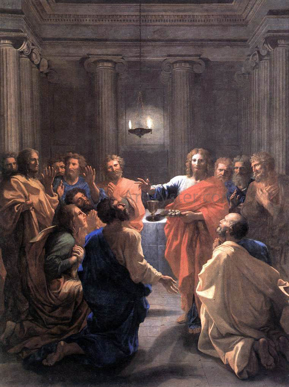  Nicolas Poussin The Institution of the Eucharist - Canvas Art Print