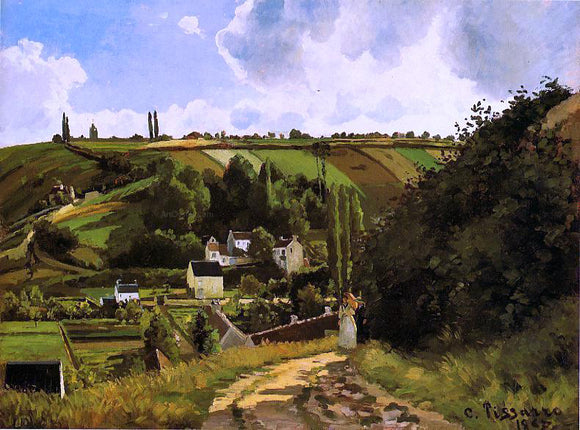  Camille Pissarro The Jallais Hills, Pontoise - Canvas Art Print