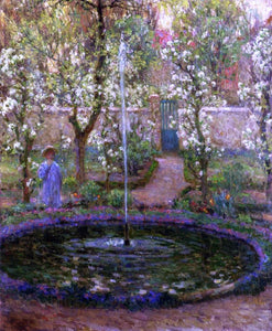  Henri Le Sidaner A Jet of Water - Canvas Art Print