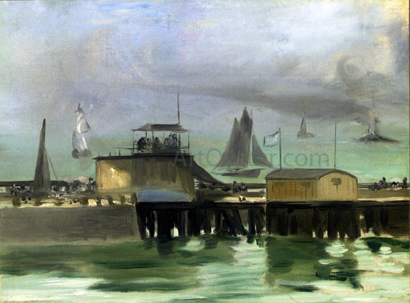  Edouard Manet The Jetty at Boulogne - Canvas Art Print
