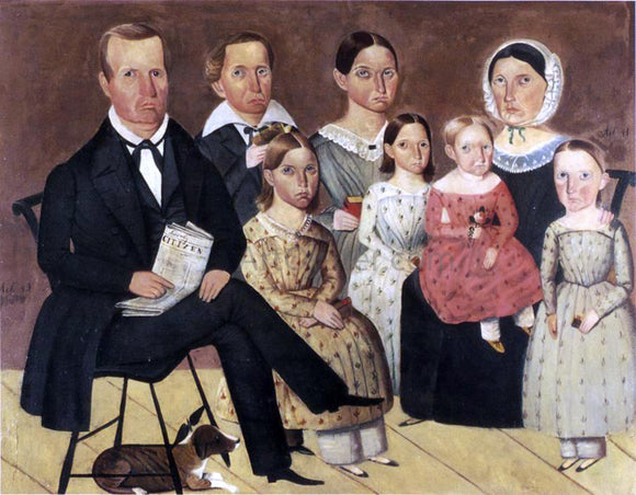  Sheldon Peck The John G. Wagner Family - Canvas Art Print