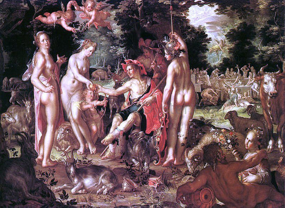  Joachim Wtewael The Judgment of Paris - Canvas Art Print