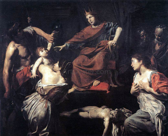  Valentin De boulogne The Judgment of Solomon - Canvas Art Print