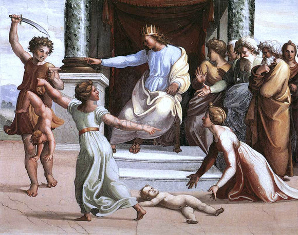  Raphael The Judgment of Solomon (Loggia on the second floor, Palazzi Pontifici, Vatican) - Canvas Art Print