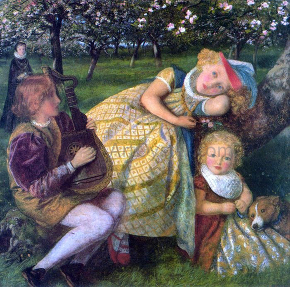  Arthur Hughes A King's Orchard (study) - Canvas Art Print