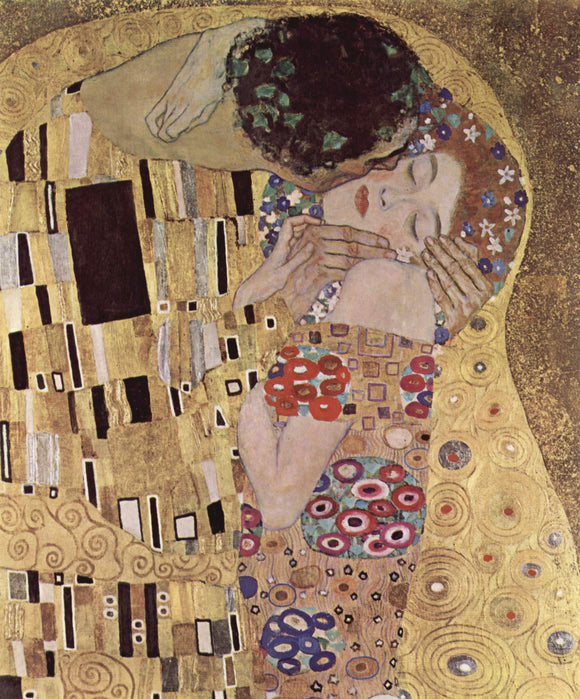  Gustav Klimt The Kiss Close Up - Canvas Art Print