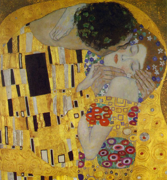 Gustav Klimt A Kiss Detail - Canvas Art Print