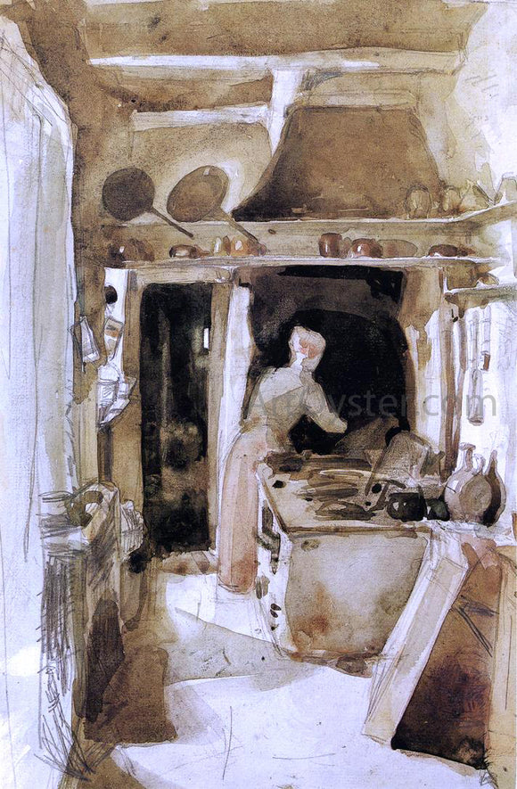  James McNeill Whistler The Kitchen - Canvas Art Print