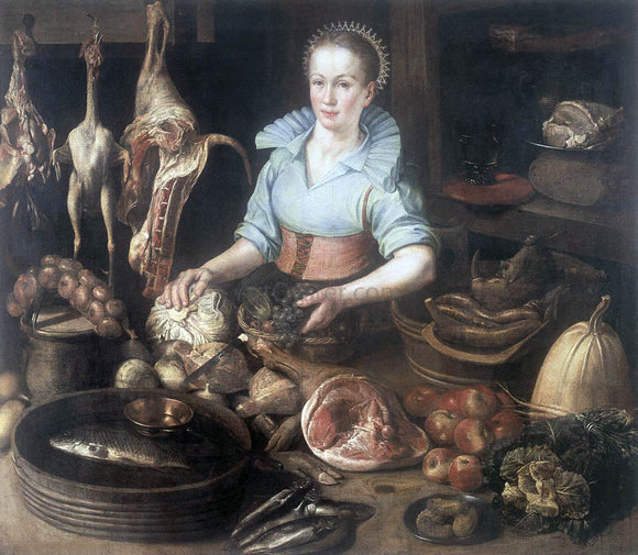  Pieter Cornelisz Van Rijck The Kitchen Maid - Canvas Art Print