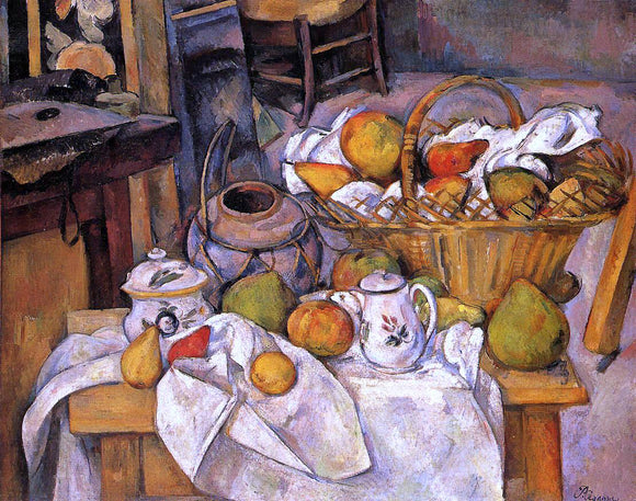  Paul Cezanne The Kitchen Table - Canvas Art Print