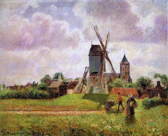  Camille Pissarro The Knocke Windmill, Belgium - Canvas Art Print