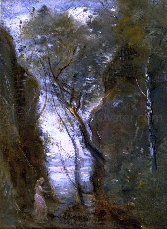  Jean-Baptiste-Camille Corot The Lac de Nemi - Canvas Art Print