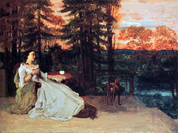  Gustave Courbet The Lady of Frankfurt - Canvas Art Print