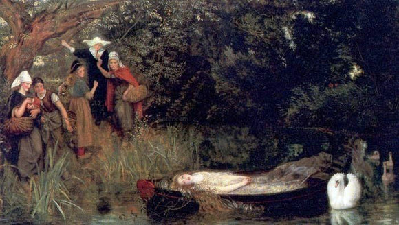  Arthur Hughes The Lady of Shalott - Canvas Art Print