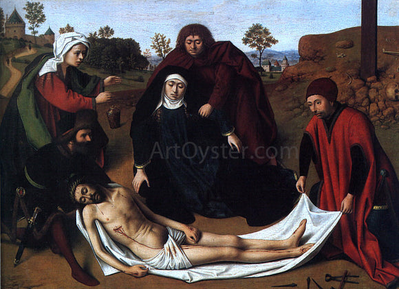  Petrus Christus The Lamentation - Canvas Art Print