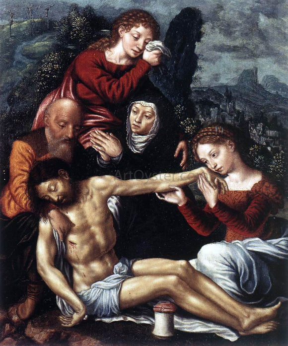  Jan Sanders Van Hemessen The Lamentation of Christ - Canvas Art Print