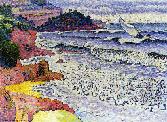  Henri Edmond Cross The Lapping Sea - Canvas Art Print