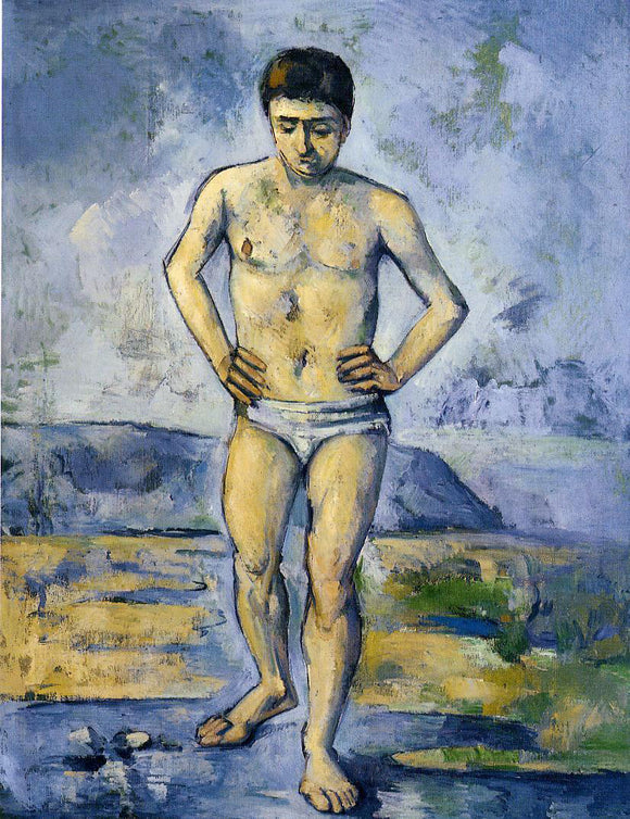  Paul Cezanne The Large Bather - Canvas Art Print