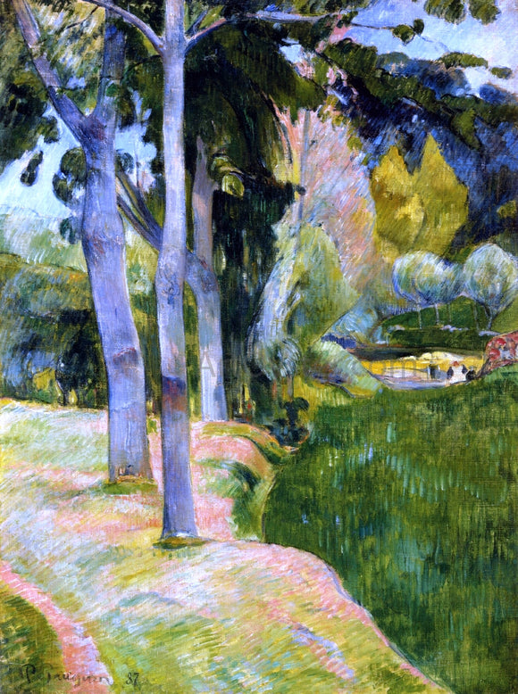  Paul Gauguin The Large Trees - Canvas Art Print